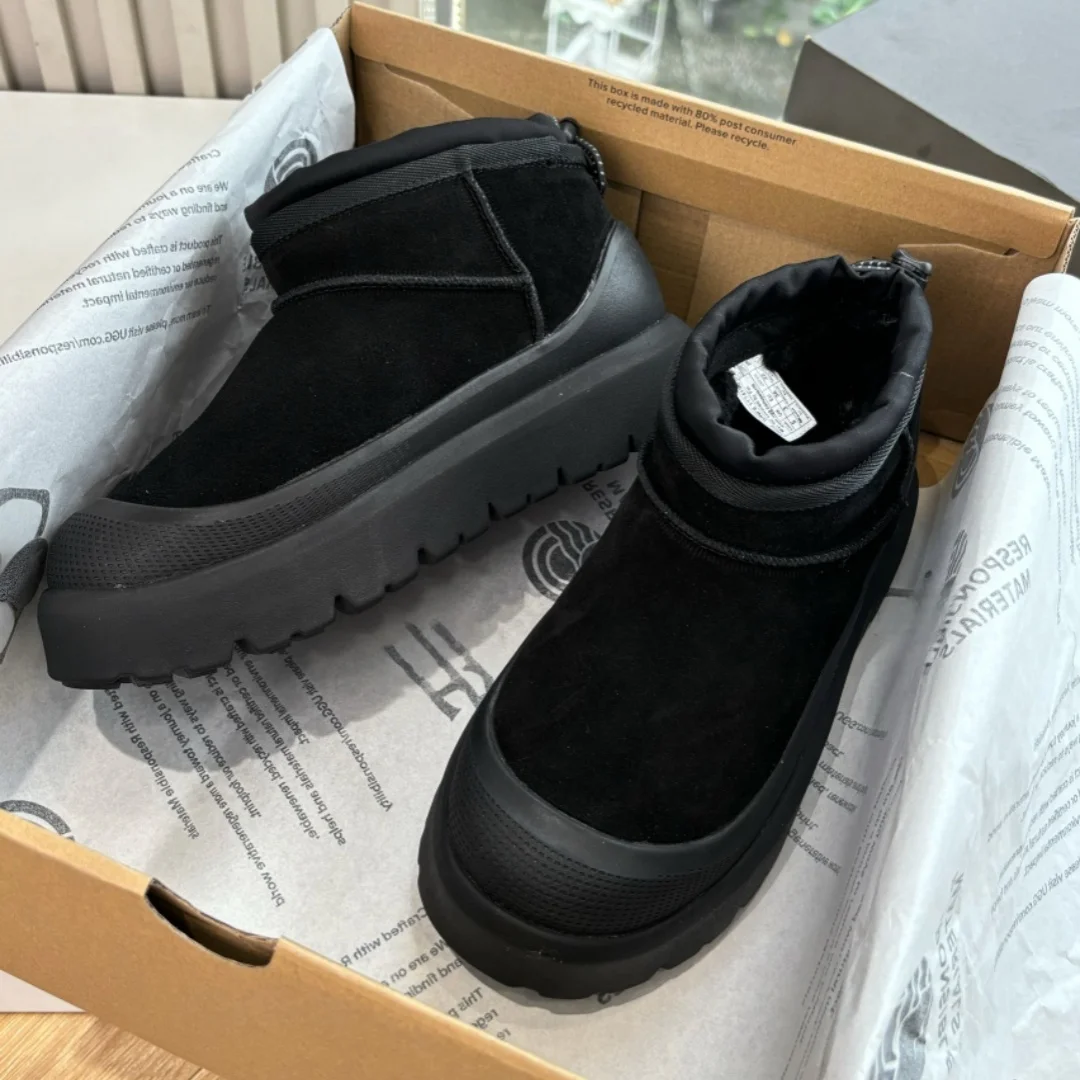 

Luxury Brand Snow Boots Unisex Winter Warm Couple Shoes Ankle Boots Softsoled Outdoor Cycling Casual Sneakers Brand Direct Sales