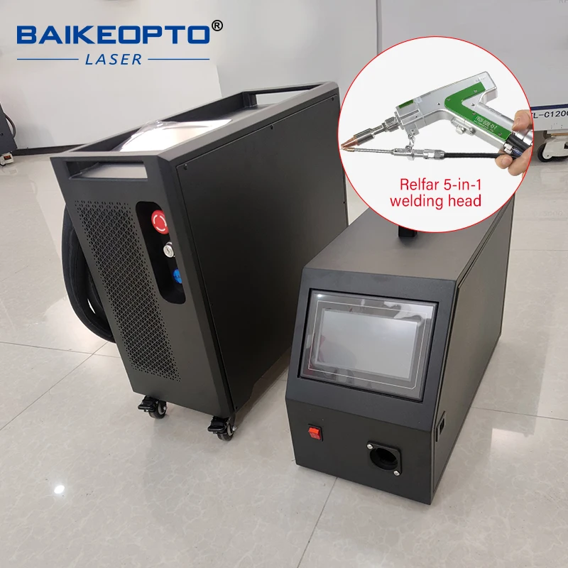 Hand‑held Fiber Laser Welder BK‑WF1200S 1200W Portable Laser Welding Machine With Touch Screen Control Panel