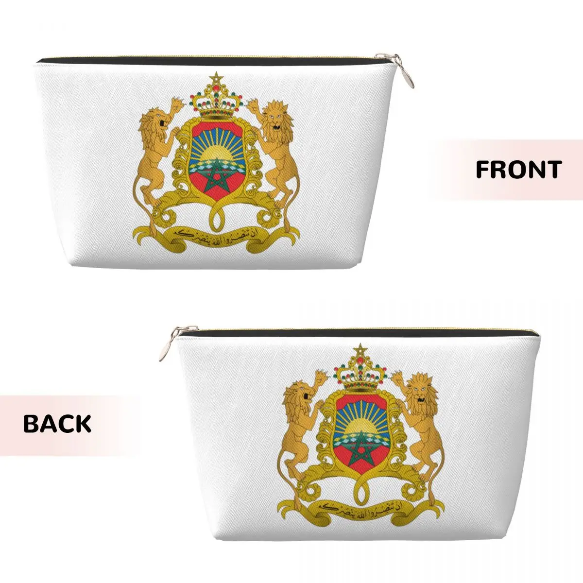 Borsa da toilette personalizzata per passaporto marocchino per donna Kingdom Of Morocco Cosmetic Makeup Organizer Lady Beauty Storage Dopp Kit Case