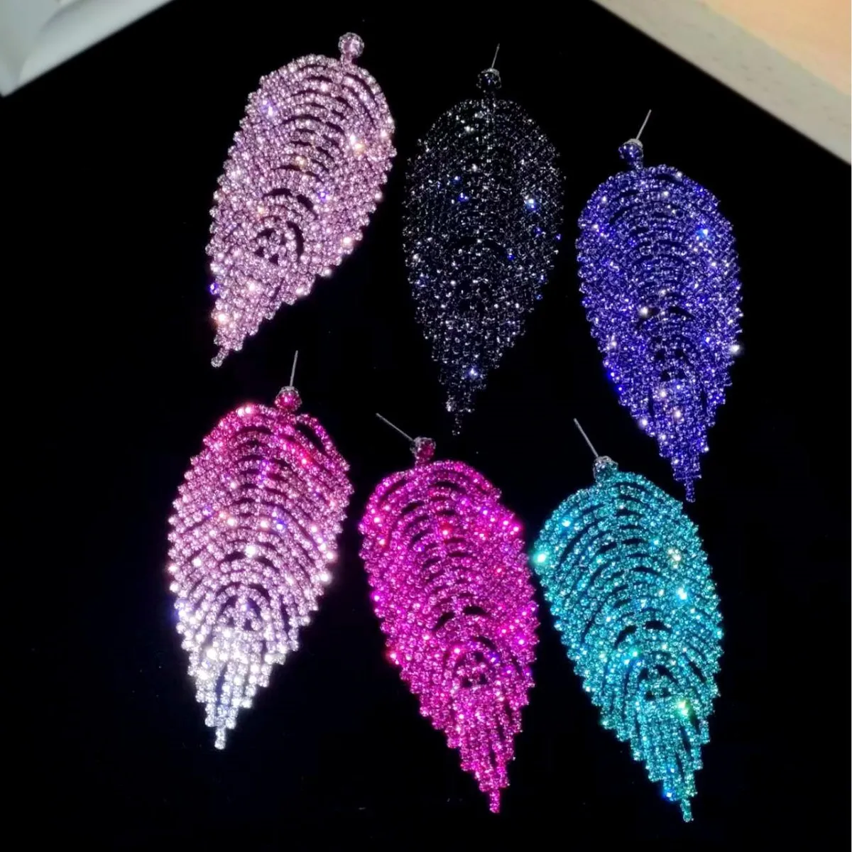 Lange Quasten-Ohrringe für Frauen, Party-Ohrring, Hochzeit, Schmuck, Geschenke, modische Strass-Kristall-Tropfenohrringe