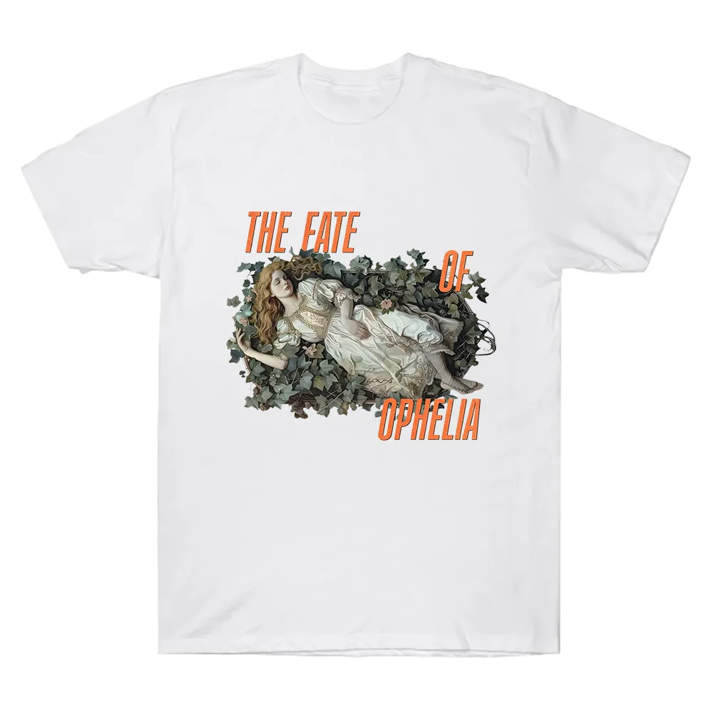 Unisex Cotton Casual Clothing The Fate of Ophelia TS The Life of A Showgirl Album T-shirts  Casual Summer Short Sleeve Tops Tees