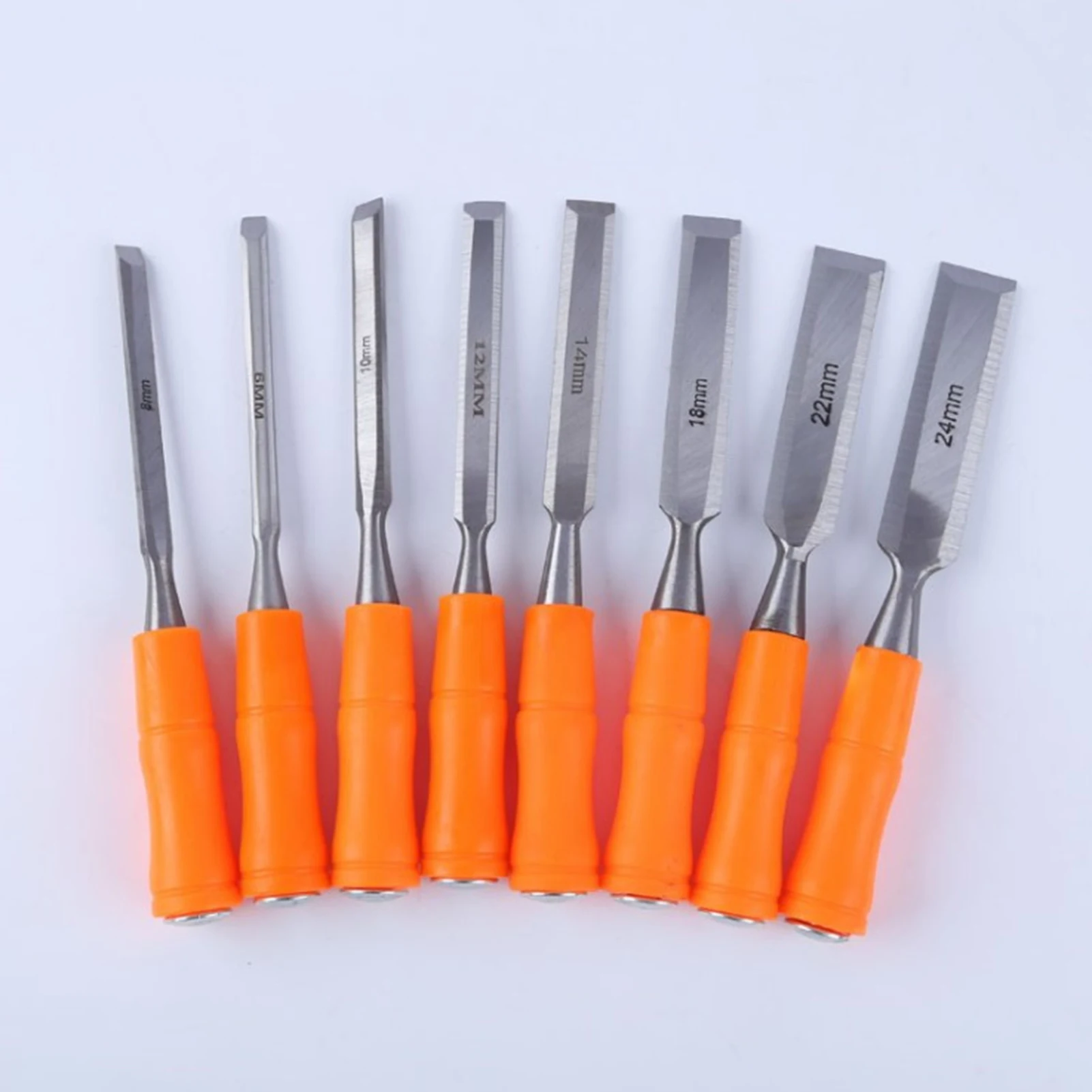 4 Piece High Impact Handle Chisel Sets Carving Chisel Assortment Kit for Wood and Metal Work