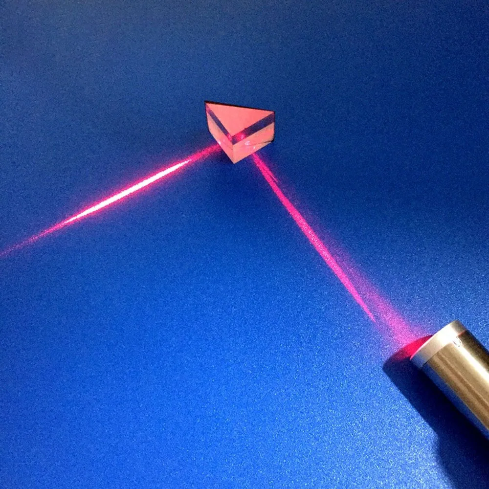5mm 10mm 15mm 20mm 25mm 30mm Optical K9 glass right-angle prism with 45-degree internal reflection coating and blackened.