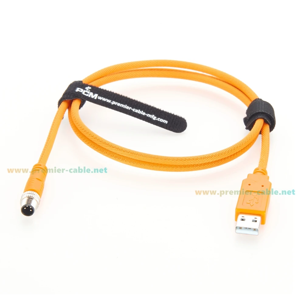 USB Configuration Cable to PC USB to M8 4Pin RS232 Serial Cable With FTDI Chip PLC Programming Cable Compatible Sick for Sensor