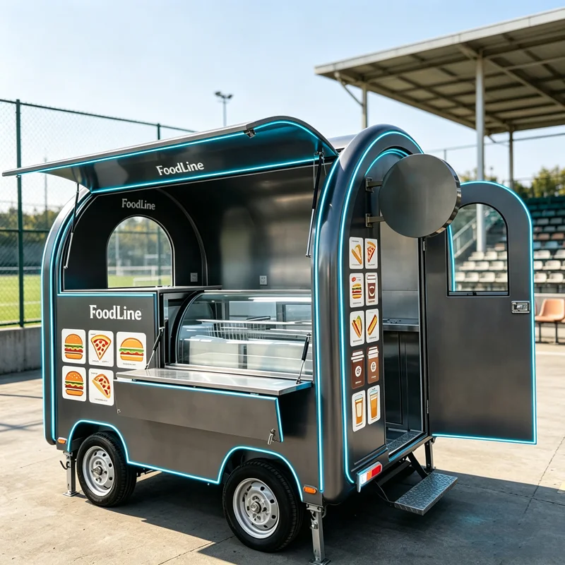 2026 Commercial Use Small Food Trucks Truck for Sale in Germany Jamaica Pizza Ice Cream Truck Customized