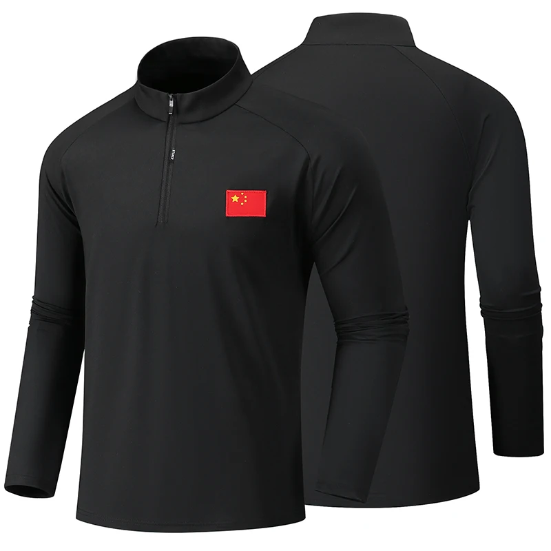 

Новая спортивная одежда Fitn: удлиненная футболка на молнии для мужчин и женщин, свободный крой, для тренировок и бега, из полиэстера...