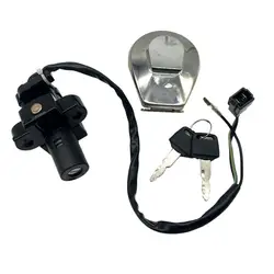 Ignition Switch Fuel Gas Cap Lock Key Set For 1984-1987 Honda Shadow 700 VT700C