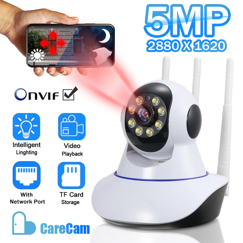 

3MP 5MP HD WIFI Surveillance camera Wireless CCTV IP Baby Monitor PTZ Security Protector Home Smart Tracking Indoor Night Vision