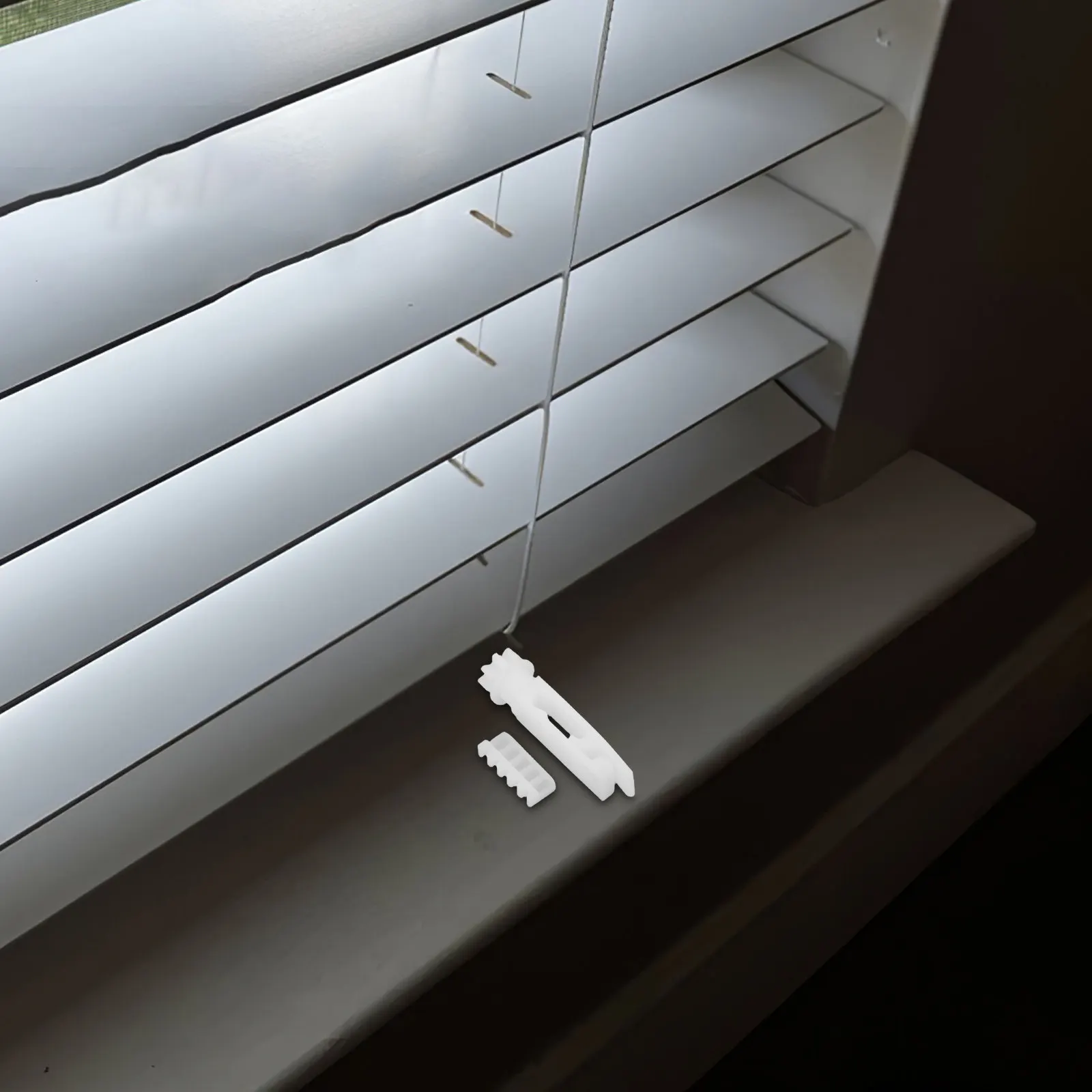 

10Pairs Vertical Blind Repair Stems Kit Sturdy Wear Resistant Plastic Replacement Parts for Vertical Curtain Track Blinds Fixing