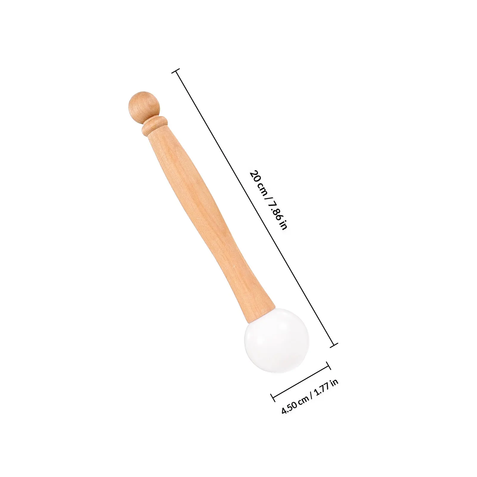 Sound Bowl Mallet Rubber Head Ergonomic Wooden Handle Versatile Singing Bowl Striker for Meditation Music Therapy Yoga