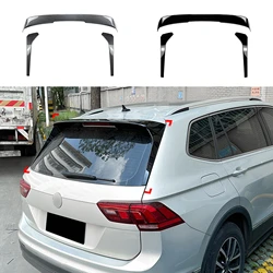 폭스바겐 VW 티구안 MK2 2017 2018 2019 2023 R라인 리어 트렁크 루프 스포일러 윙 및 테일 윈도우 사이드 스플리터 커버 트림 립 키트