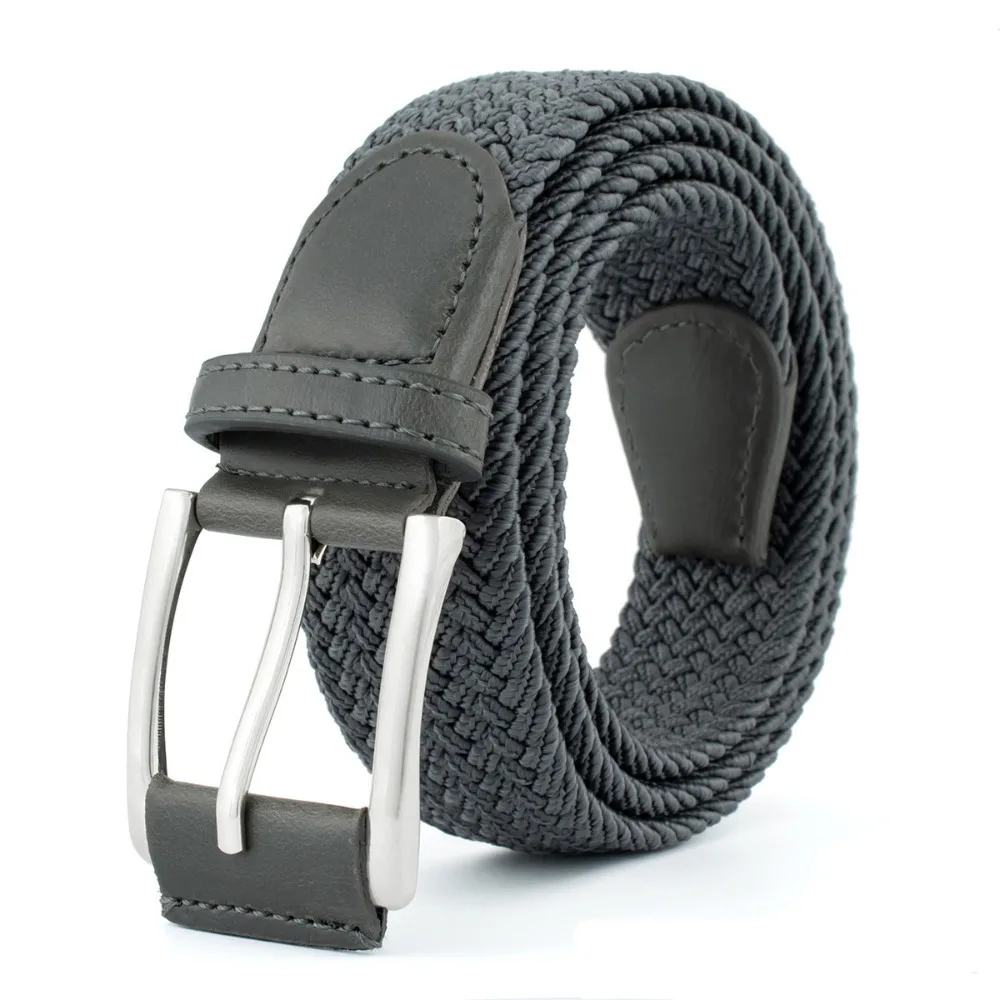 

Fashion Leather Nylon Woven Belts Waistband Adjustable Weave Belt Men Korean Style Jeans Girdle Braided Waist Belt Male