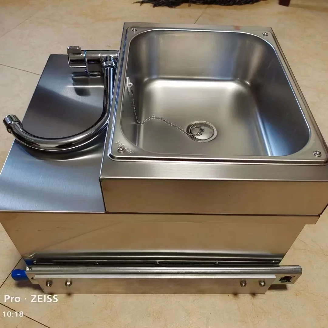 Camper Pull-Out Kitchen Sink Of Motorhome RV Outdoor Cooking Appliance Integrated Gas Stove And Water Tank