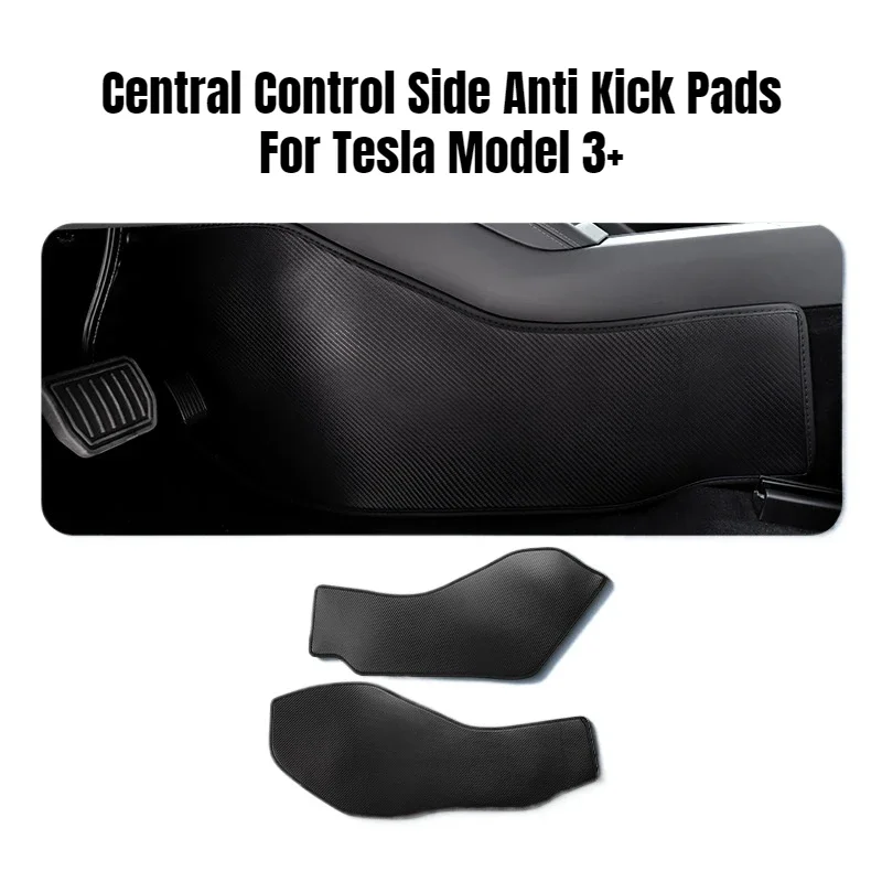 For New Tesla Model 3+ Highland 2024 Central Control Side Anti Kick Pads Center Console Protective Mat Cover Car Accessories