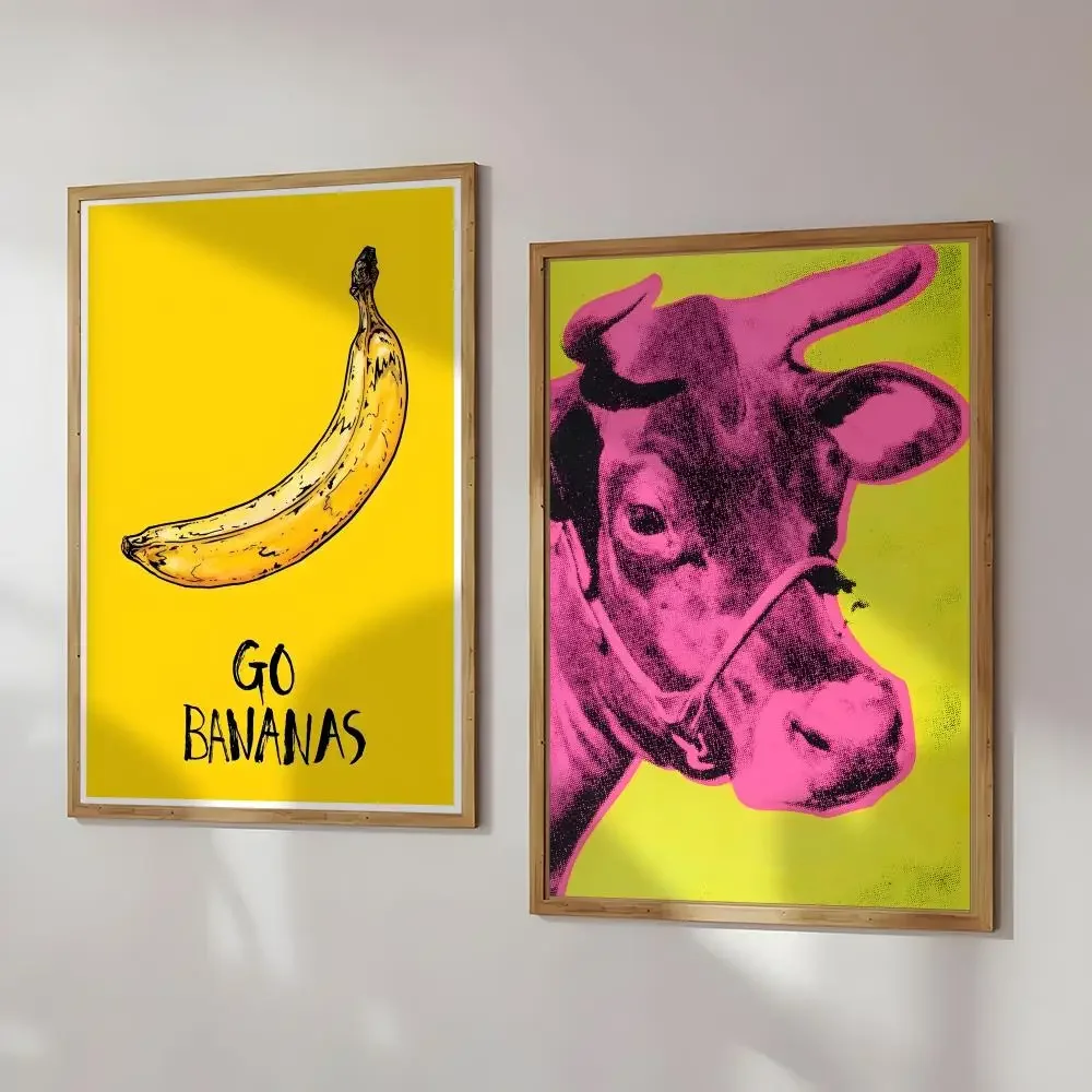 Canvas Sunset Banana Tomato Soup A_andy W_warhol Pop Art Poster Wall Art Printing Waterproof Home Living Bed Room Bar Aesthetic view 4