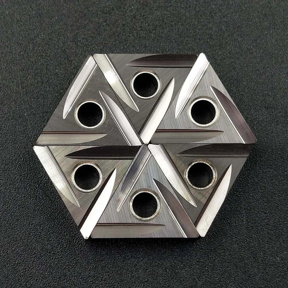 High-Gloss Cleaner Metal Ceramic Turning Blade/Triangular Double-Sided High-Precision Grinding Insert Tnmg160402/04/08R/L-2G for Mtjnr/L Tool Holder