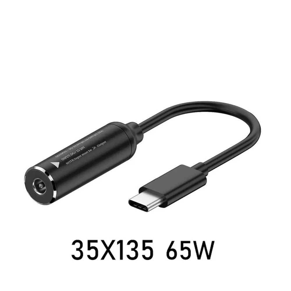 

5,5X2,5 7,4X5,0 4,5X3,0 мм Разъем USB C Адаптер питания Преобразователь постоянного тока в тип C PD 65 Вт для //Lenovo