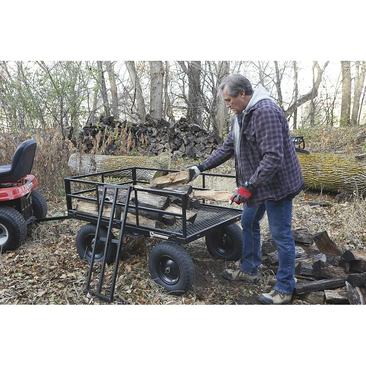Steel Cart, 1500-Lb. Capacity, 52in., Customized