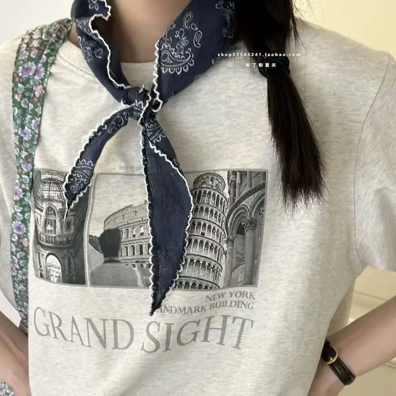 Рисунок 2 - 2025 винтажный шарф на шею с цветком пейсли