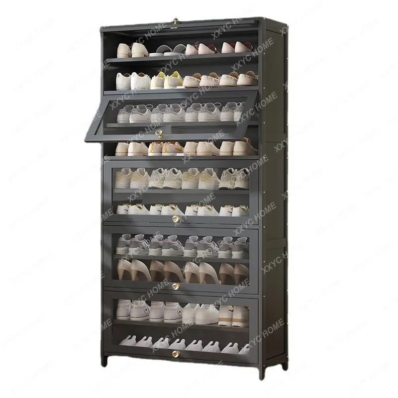 

Shoe Cabinet Home Doorway Simple Multi-Layer Solid Wood Storage Dustproof Storage Rack Dormitory Indoor Shoe Rack for Rental