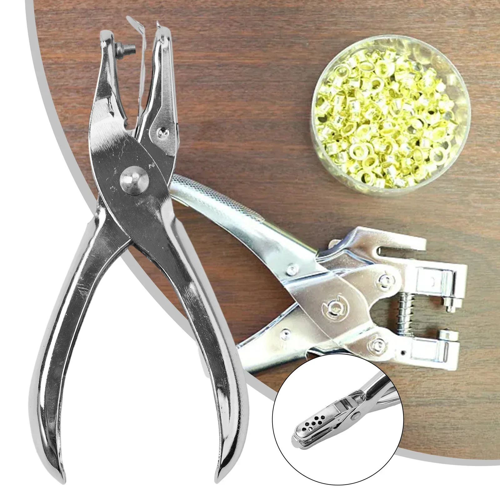 Puncher Punching Pliers Light Equipment Metal Plier Punch Silver Single Hole 1 PC 130mm Hand Paper For Drilling