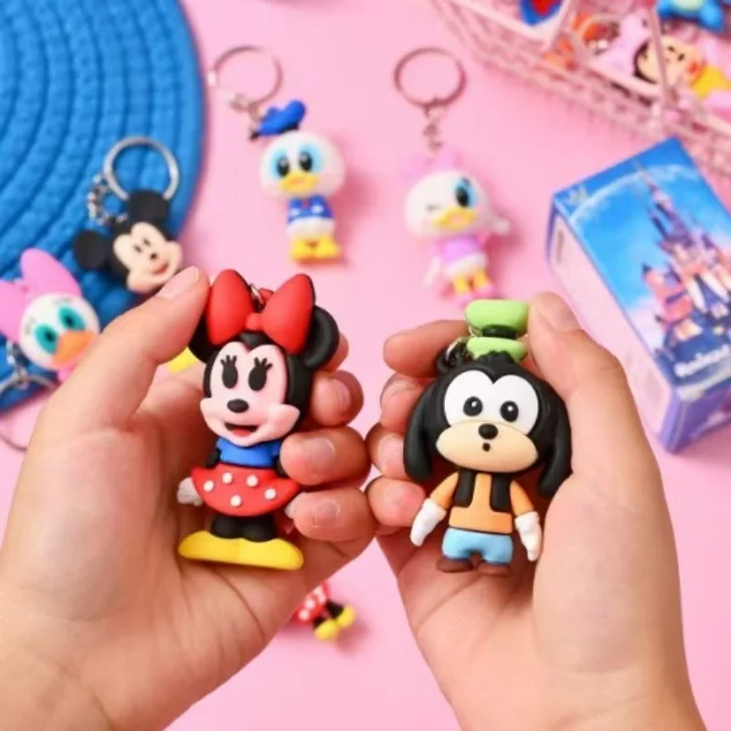 12 pz Minnie Mouse Anime Portachiavi Scatola Misteriosa Figura Giocattoli Carino Lilo Stitch Cieco Scatola Giocattolo Per Bambini Per Adulti Compleanno Regali Di Natale