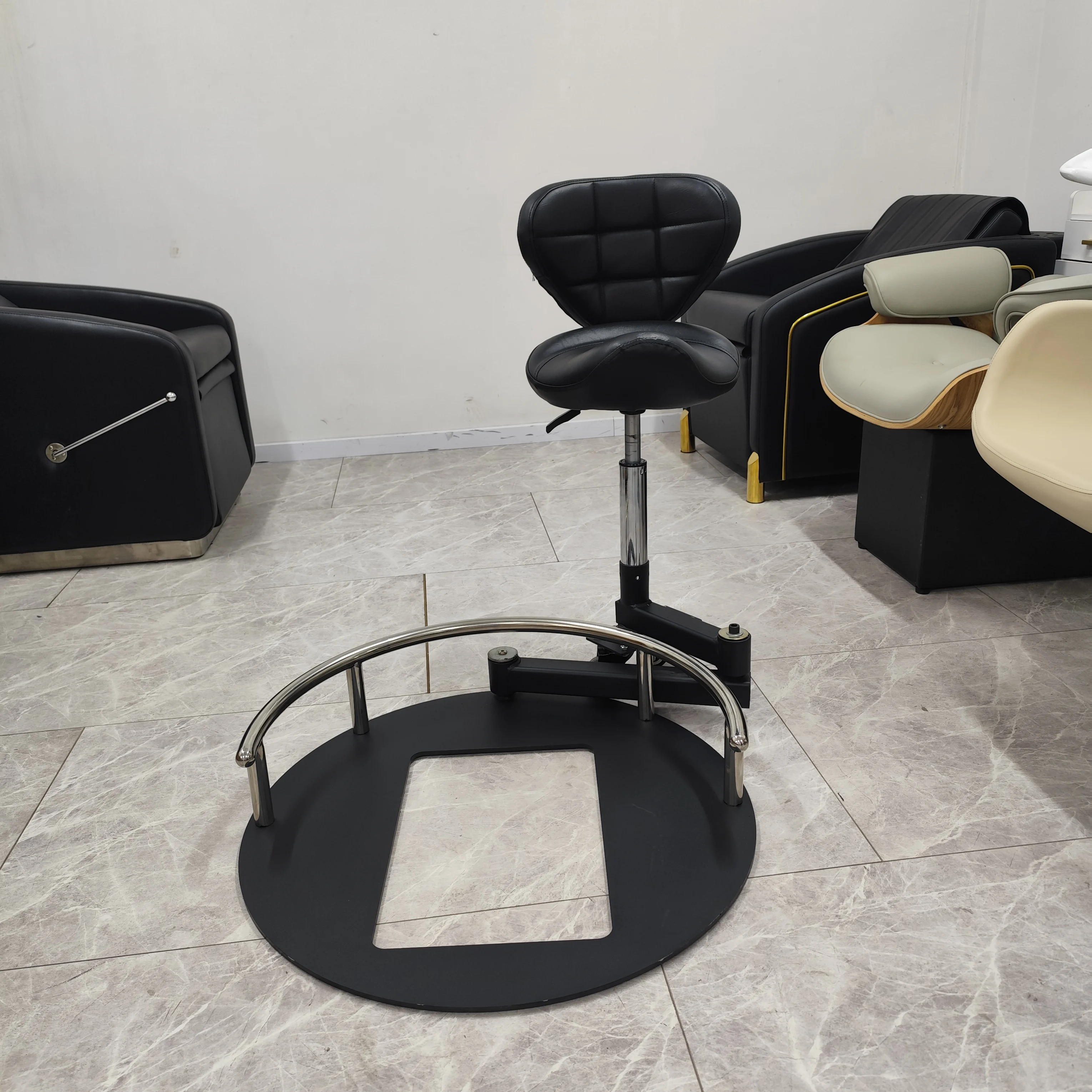Professional 360 Rotating Work Integrated Barber Hairdresser Chair Technician Chair Swivel Stool Beauty Hair Salon