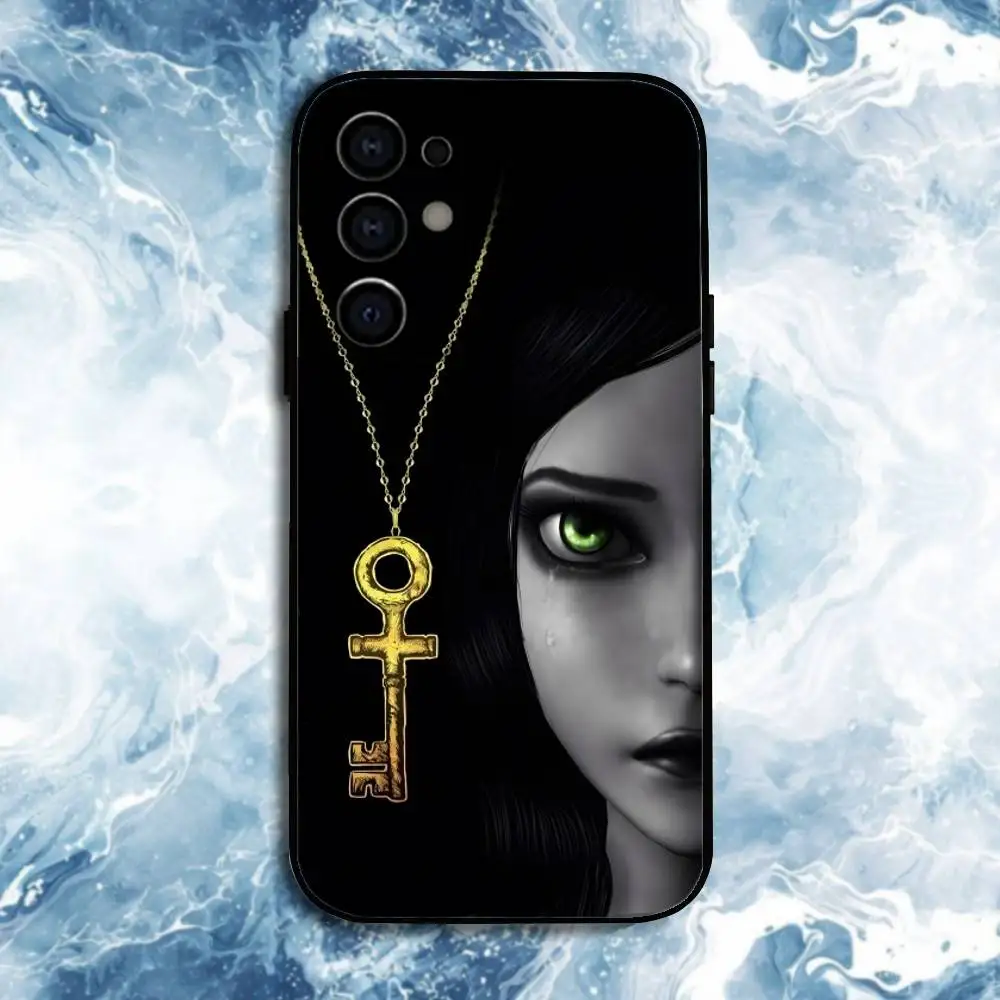 Etui na telefon Alice Madness Returns dla Samsung S25, S24, S23, S22, S21, S20, Plus, Fe, Lite, inne modele, czarne etui