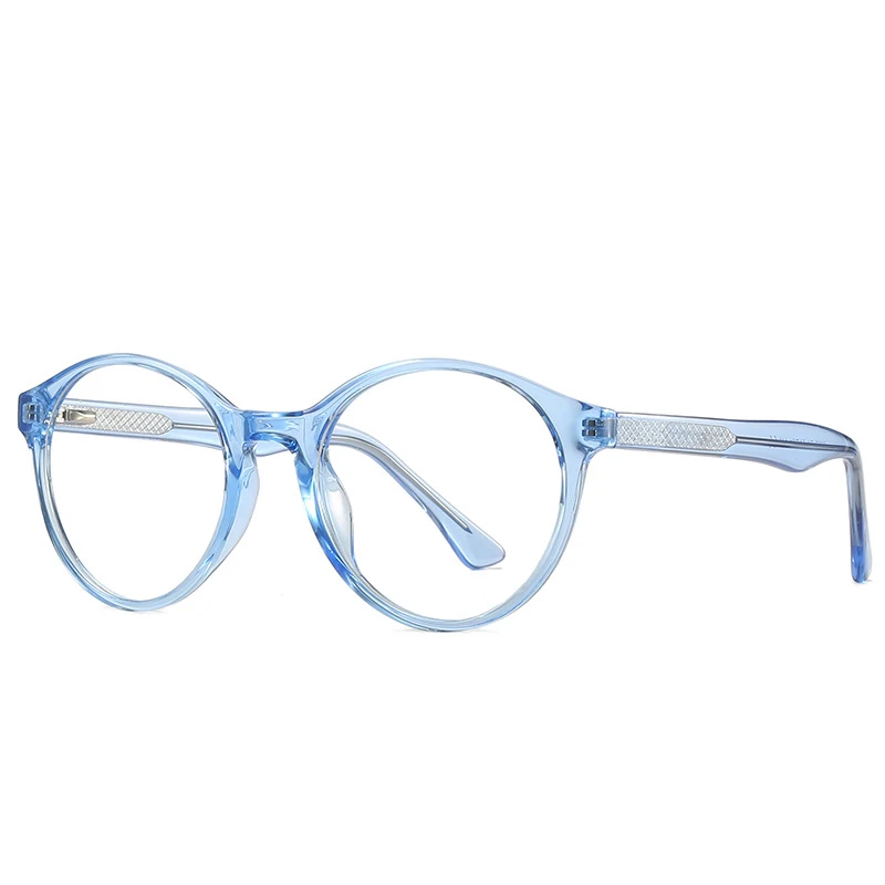 

Retro Round Glasses Frames Blue Light Blocking Computer Optical Frames Customize Prescription Eyeglasses for Men Women