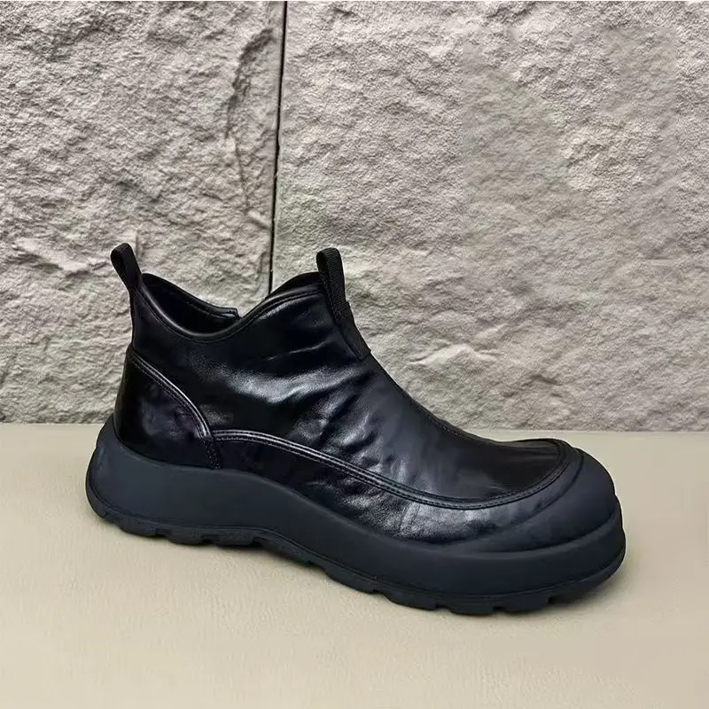 

Мужские туфли 2026: новая модная классика, универсальные повседневные мужские туфли с плюшевой подкладкой и теплым хлопковым утеплителем