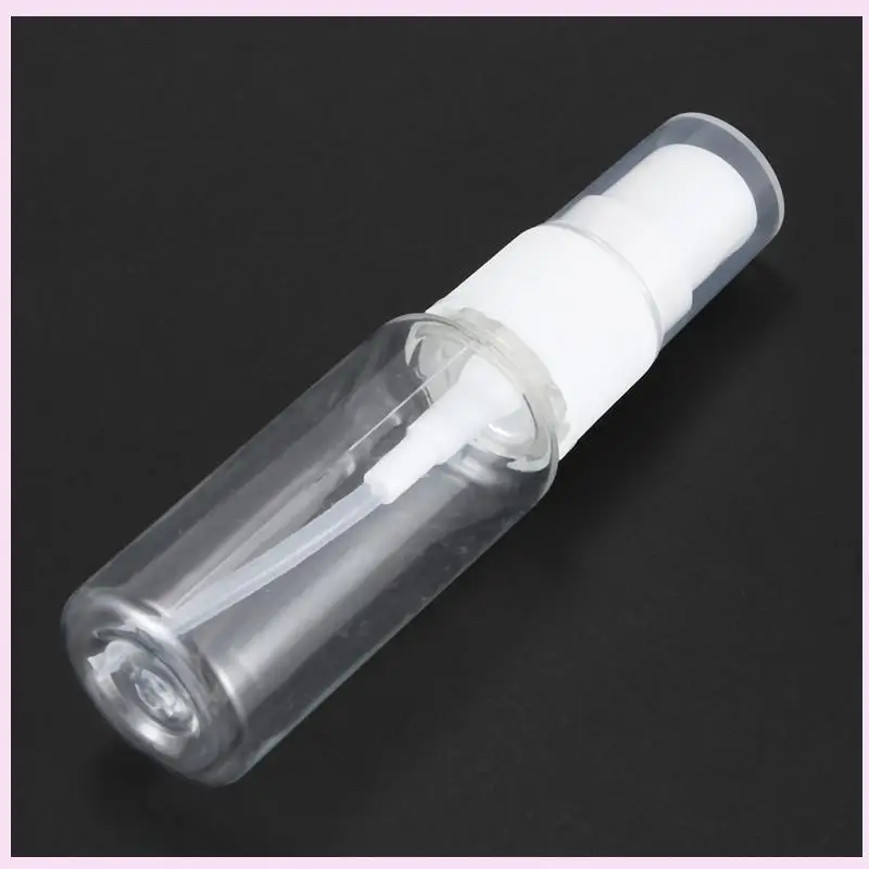 B25B 500 garrafas vazias de spray de névoa fina de plástico transparente com pano de limpeza de microfibra, recipiente recarregável de 20ml perfeito