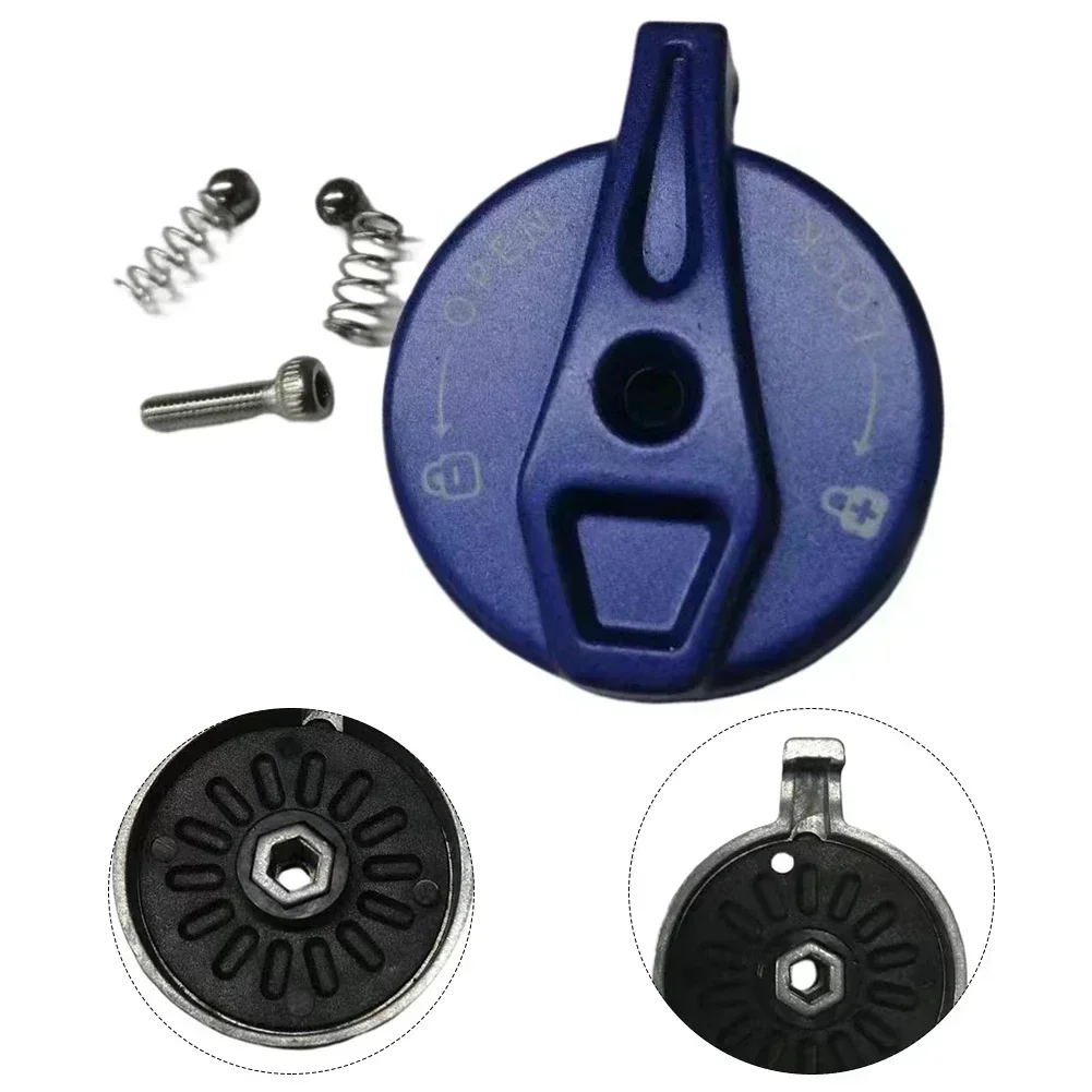 Cubierta de horquilla delantera de bicicleta, tapa de interruptor de bloqueo remoto para horquilla de bicicleta, tapa de aleación de Zinc SR, accesorios para bicicleta