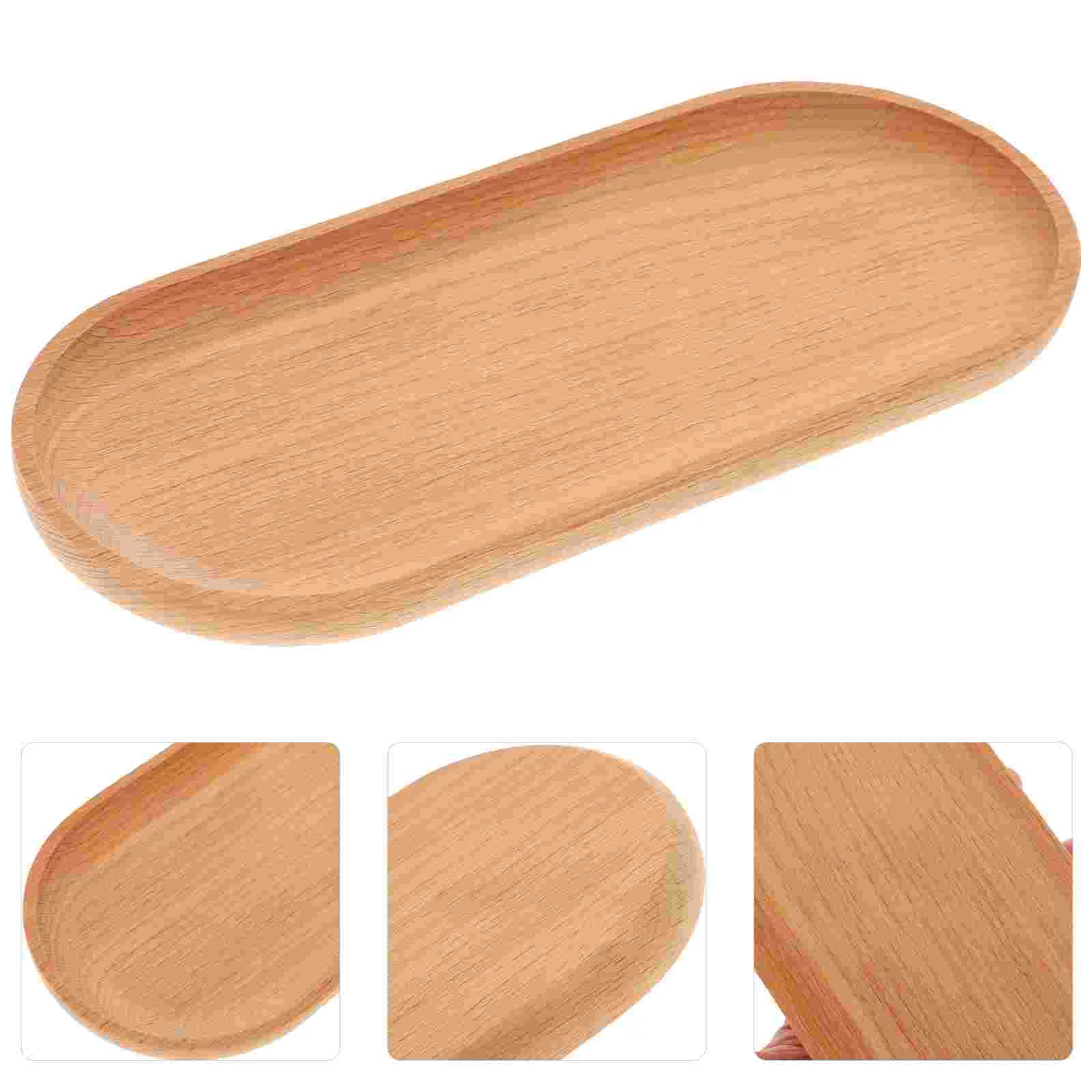 Snack Plate Storage Tray Decoration Wooden Pallets Food Serving Dessert Kitchen Vanity Desk