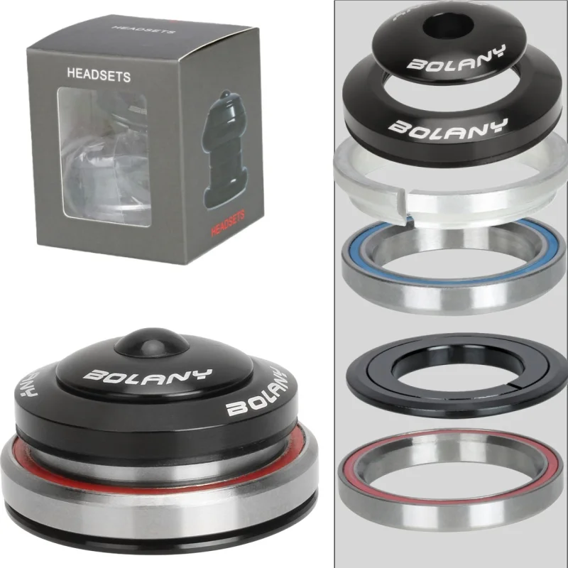 

Aluminum Alloy Headset Bicycle 42MM 1 1/8" Hidden Bearing Bicycle Hidden Headset for Tapered Straight Fork Integrated MTB Parts
