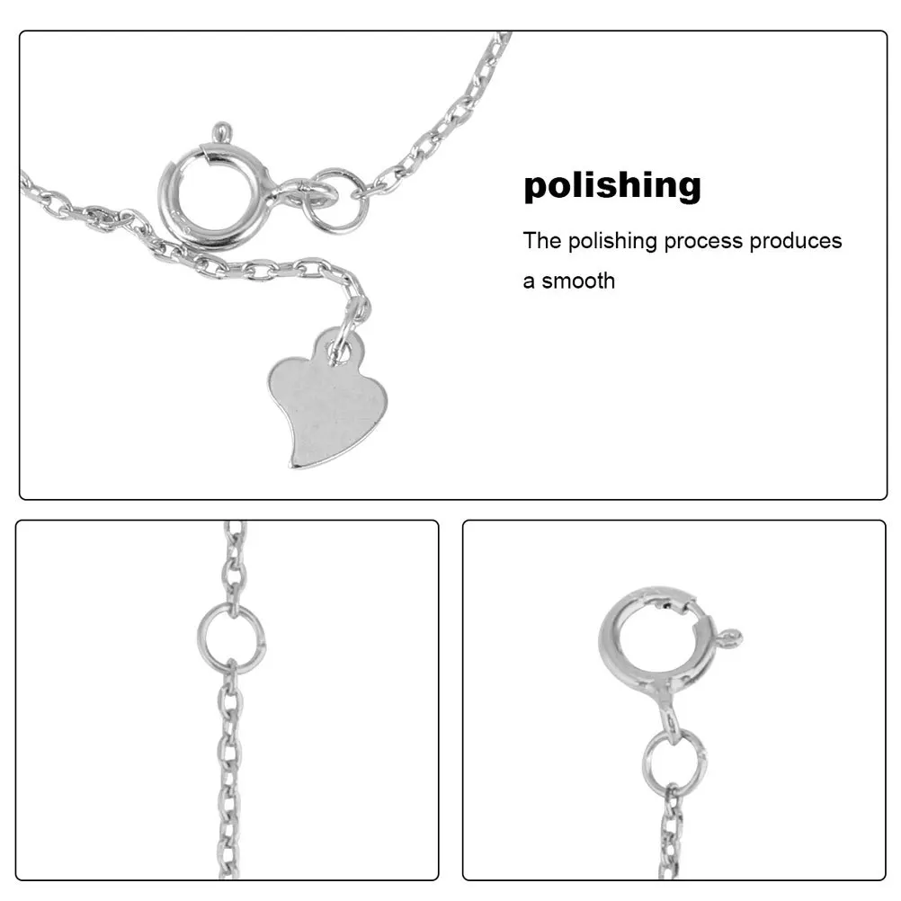 3Pcs Silver Extender Chain Shiny Extension Chain for Bracelet Necklace Accessory DIY Jewelry Extender Bracelet Extenders
