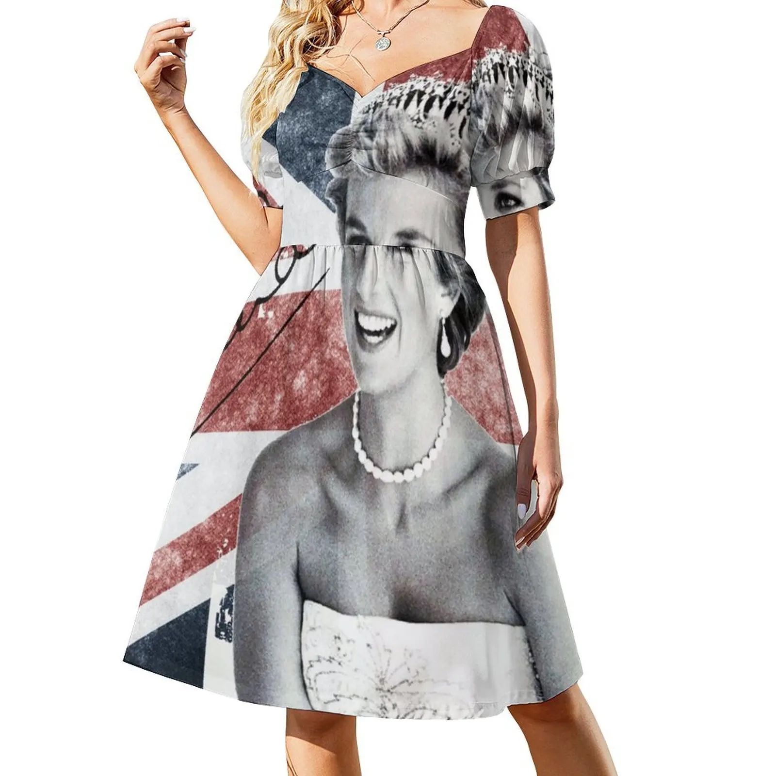 فستان سيدة ديانا مثير للإجازات للنساء على الشاطئ وحفلات أعياد الميلاد فستان قصير للسيدات ديانا ديانا سيدة D فساتين حفلات المملكة المتحدة #2