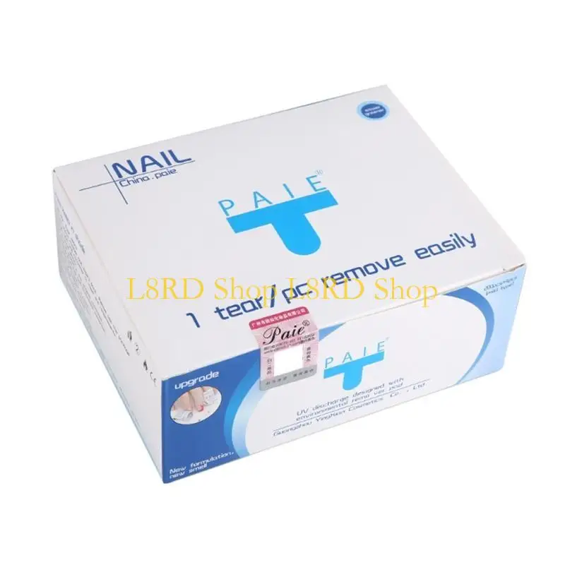 L8RD 100 ชิ้น/200 ชิ้น Degreaser สำหรับเล็บ Remover ผ้าเช็ดทำความสะอาดผ้าเช็ดปากเล็บ Cleanser