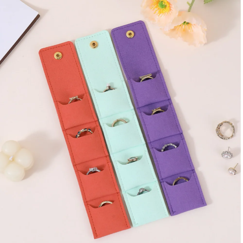 

Portable Jewelry Organizer Soft Travel Jewelry Case Jewelry Storage Bag Space-Saving For Home Storage Daily Use Bracelet Holder