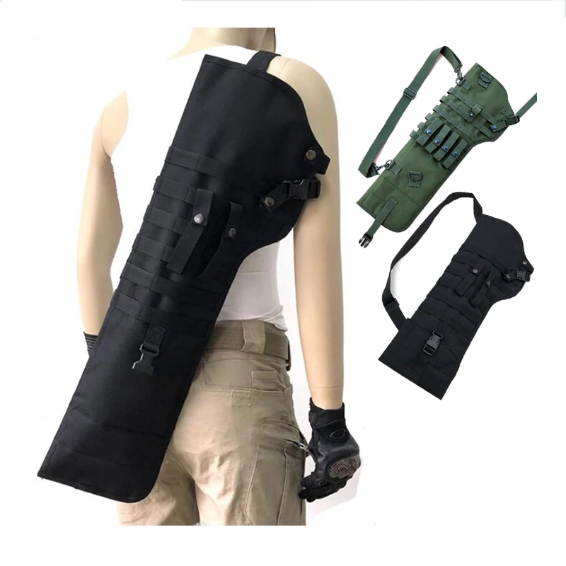 Military Shotgun Handbag Tactical Rifle Gun Bag knife pocket Scabbard With Shoulder Handbag for Hunting Outdoor Weapon Gun Bag