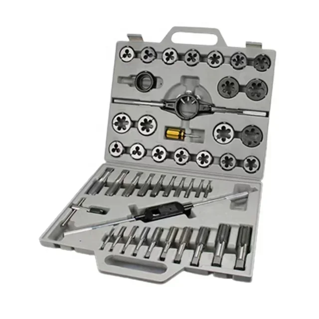 45pcs  tap and die set Hand tap and die set with complete specifications, thread tappings tool set Tap and die set