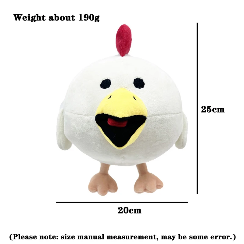 Hot New Funny Animal Rooster White Chicken Cute Plush Toys Anime Game Peripherals Action Figures Lovely Plushie Stuffed Doll