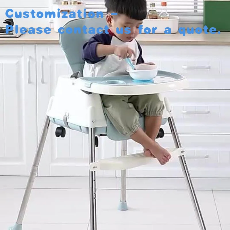 custom.3 in 1 Belt Safety Feeding Kids  Dining Portable High Chairs Plastic with Tray