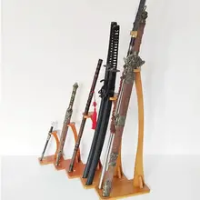 Vertical Sword Display Shelf For Samurai Blades, Handcrafted Wooden ...