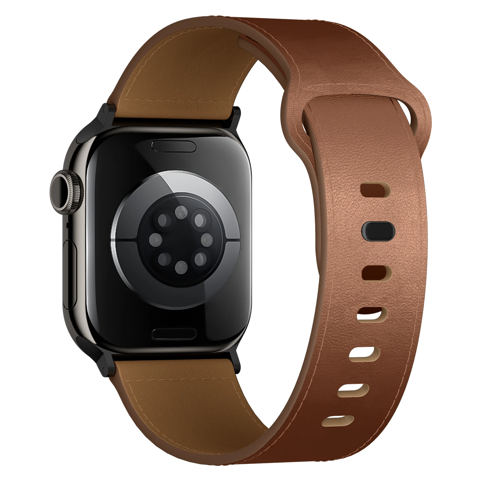 Leather Straps for Apple Watch Band 44mm 46mm 40mm 45mm 49mm 42mm 41mm 38mm Sport bracelet iWatch series 10 9 7 8 6 5 se ultra 2