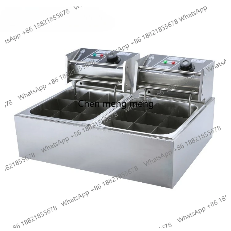 

Electric double cylinder 9 grid Oden cooking machine, Mala iron machine, snack leisure equipment