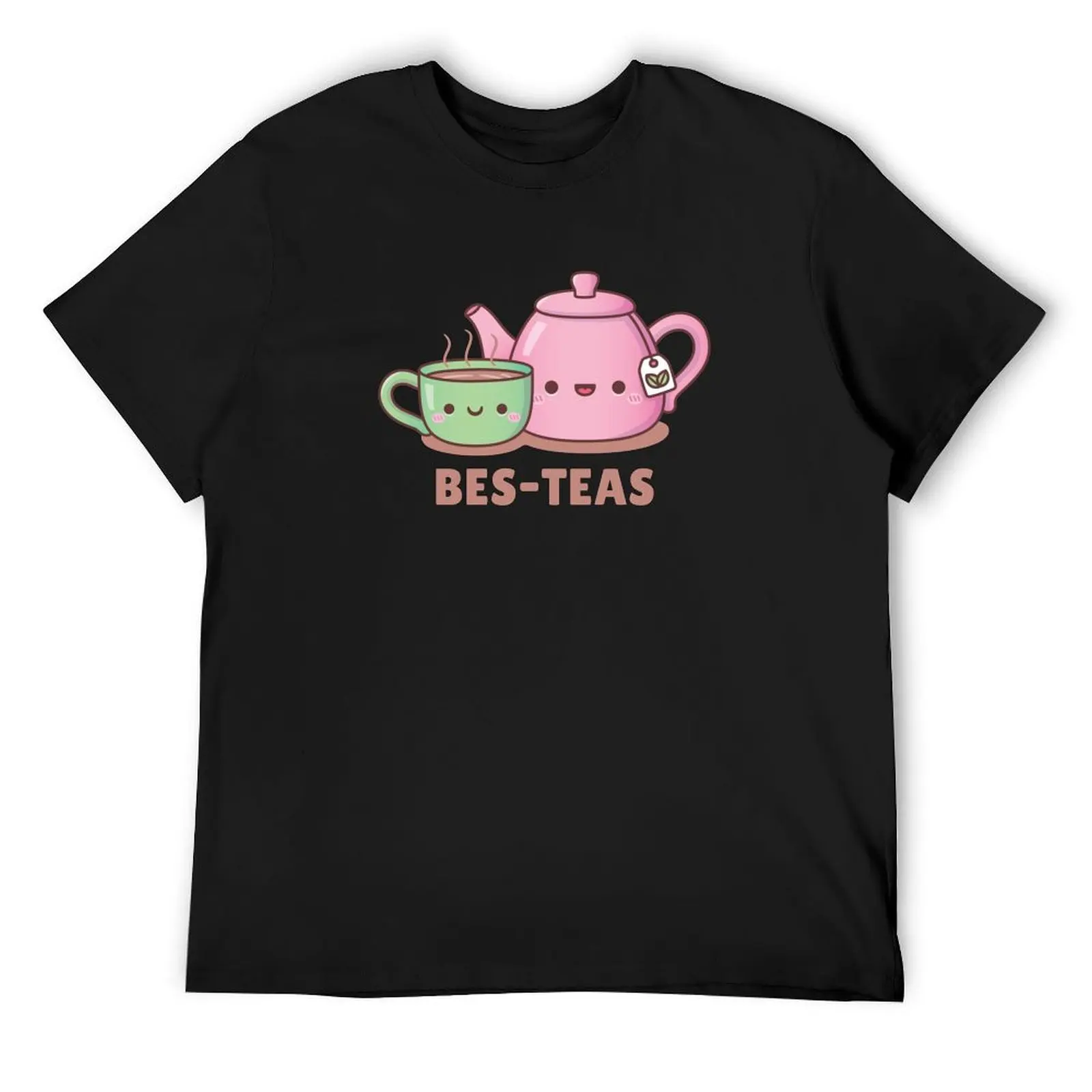 Cute Teacup and Teapot Bes Teas Besties T-Shirt anime clothes animal prinfor boys quick drying men tshirt