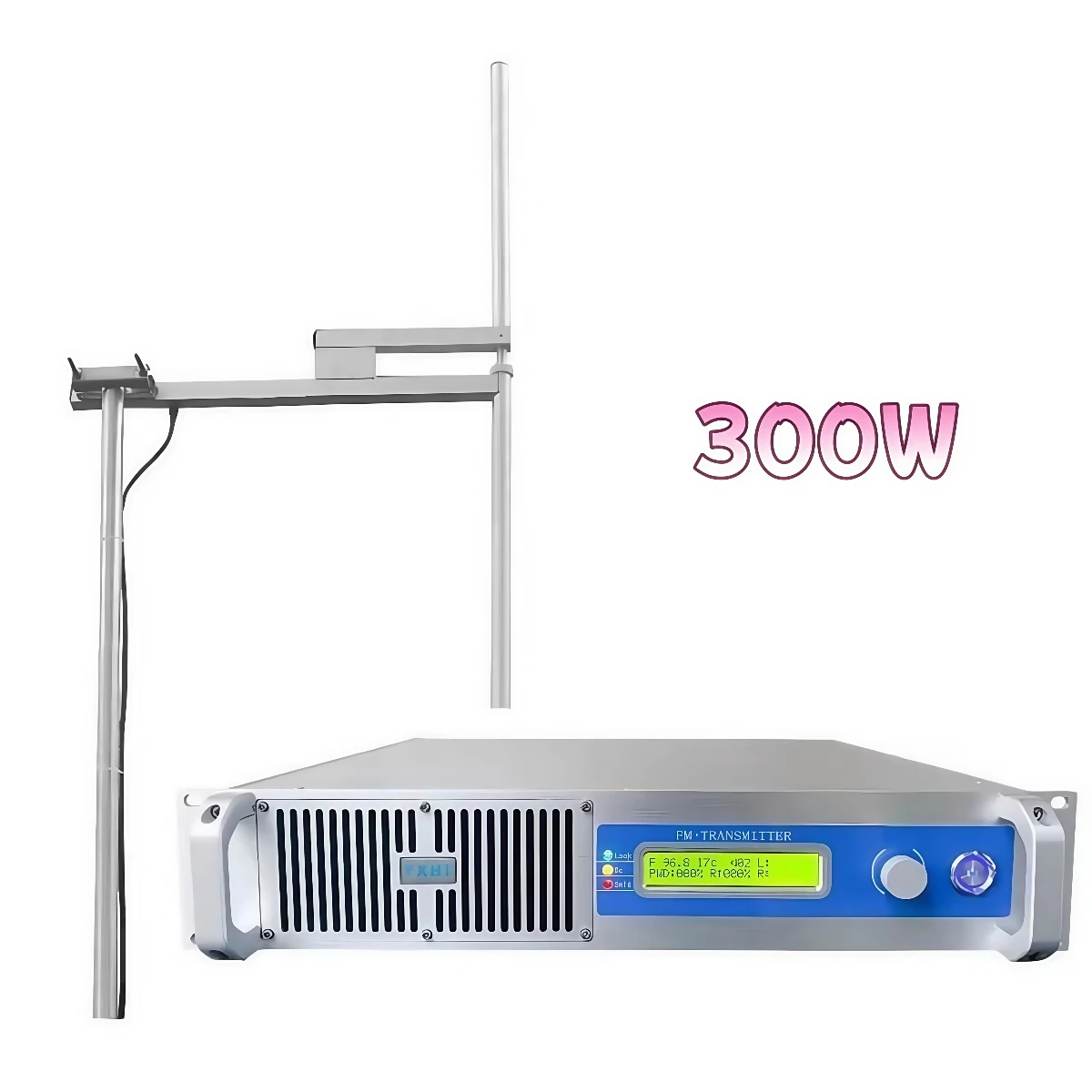 

YXHT-1, 300W FM Kits Broadcast Transmitter + 1 Bay Dipole Antenna for Radio Station
