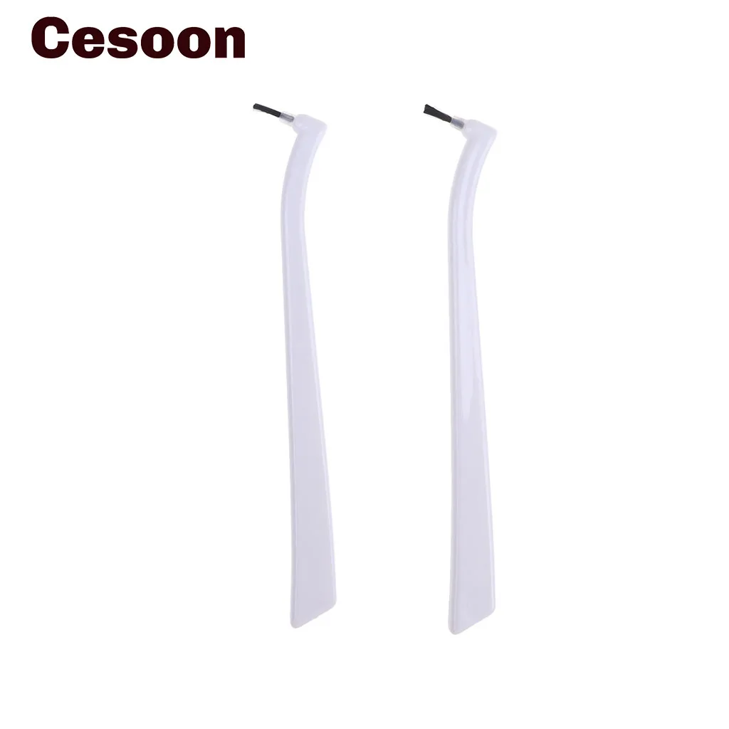 Cesoon 100Pcs Dental Replaceable Applicator Tips With 2 Applicator Brush Handles for Etchants Adhesives Sealants Disposable Tip