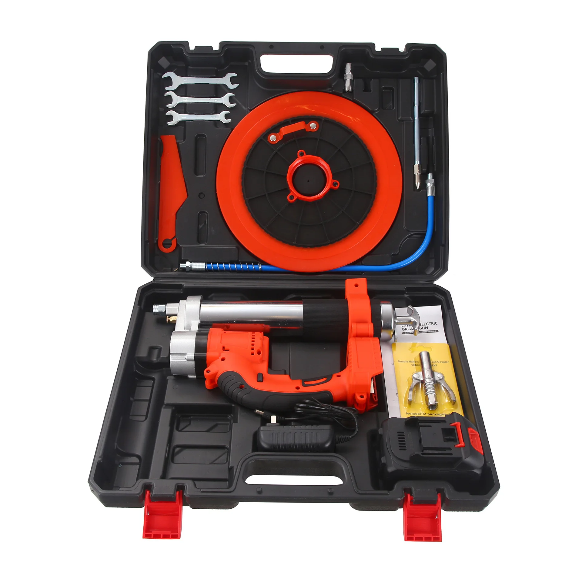 Lithium Battery Grease Gun Rechargeable Fully Automatic Barrel Electric Cartridge Filling Grease Gun Excavator