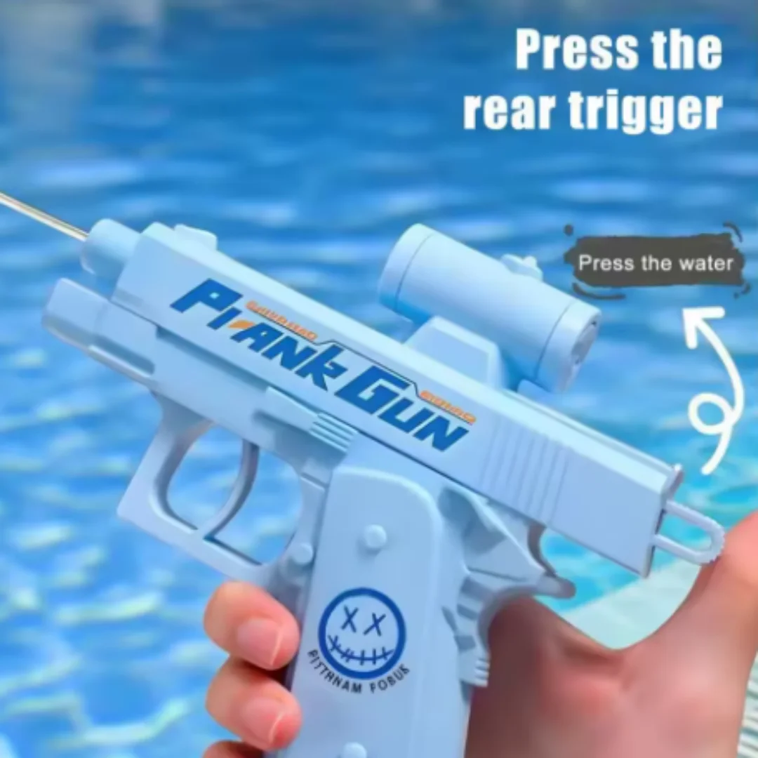 Kreatives umkehrbares Wasserpistolen-Spielzeug, Trick-Wasserpistole mit doppelseitiger Spritzfunktion, Mini-Wasserspielzeug für Kinder, Spielzeugpistole